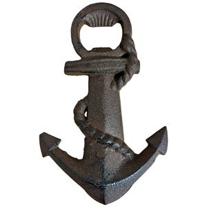 Anchor Bottle Opener Cast Iron (6.5” H)